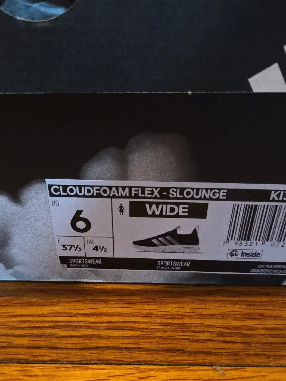 adidas Wide Fit Arch Rise Support Cloudfoam Flex - Slounge